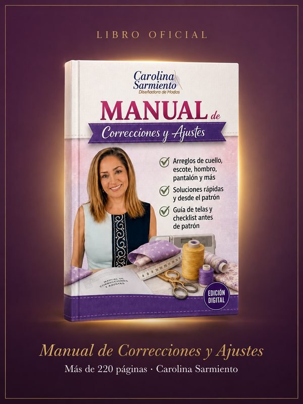 Manual de correcciones y ajustes de prendas de Carolina Sarmiento
